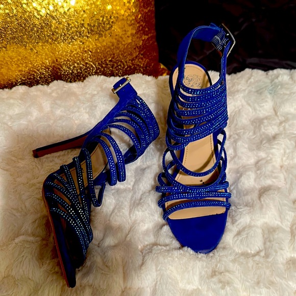 Vince Camuto dress shoe blue 71/2 - Picture 1 of 5